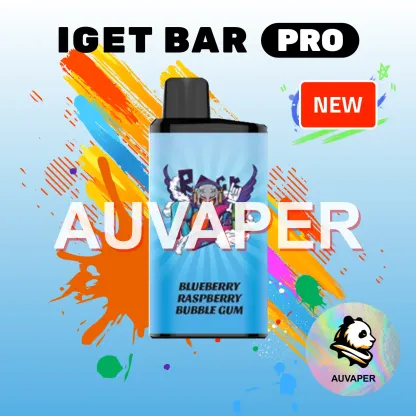 Blueberry rashberry bubble gum Iget Bar Pro