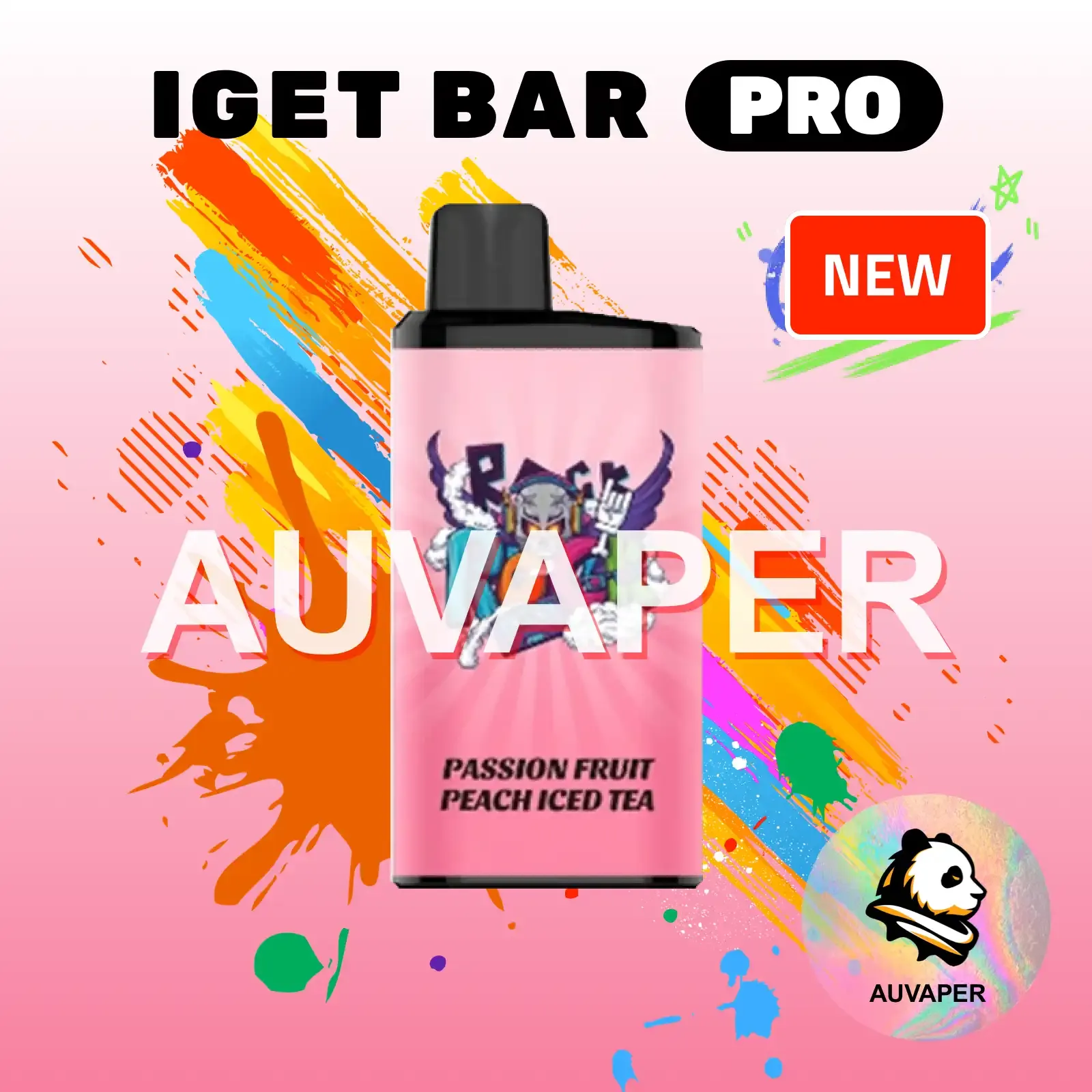 Passionfruit peach iced tea Iget Bar Pro