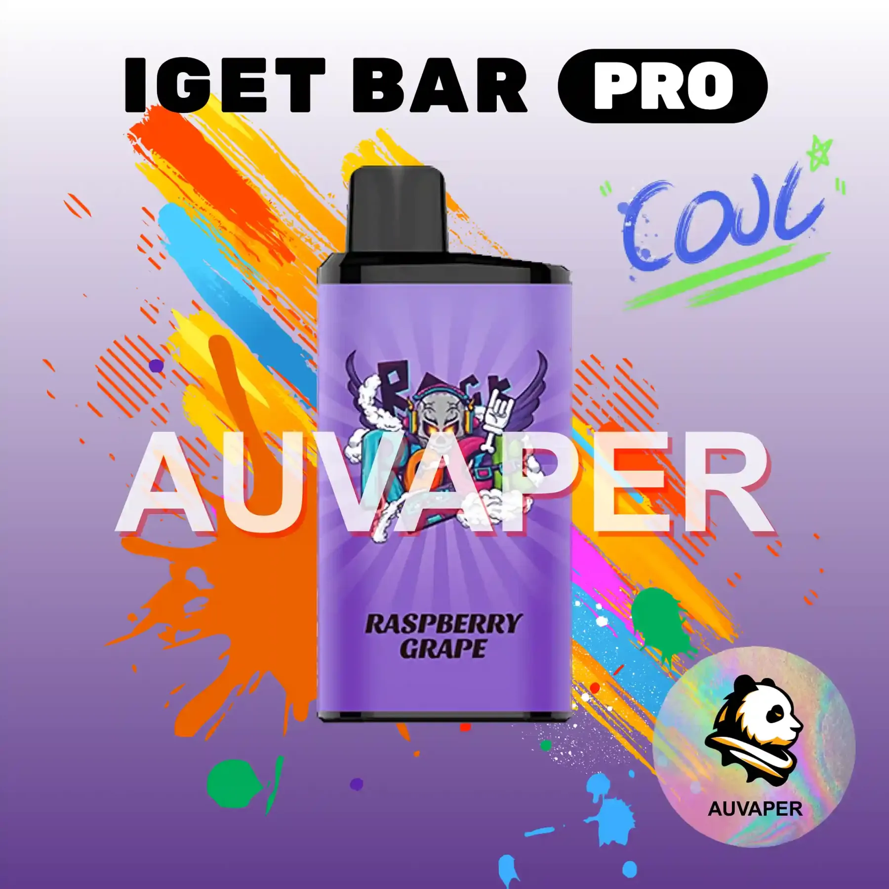 Raspberry Grape Iget Bar Pro-AUVAPER
