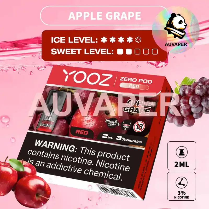  Apple Grape Zero Pod(2per box)-AUVAPER
