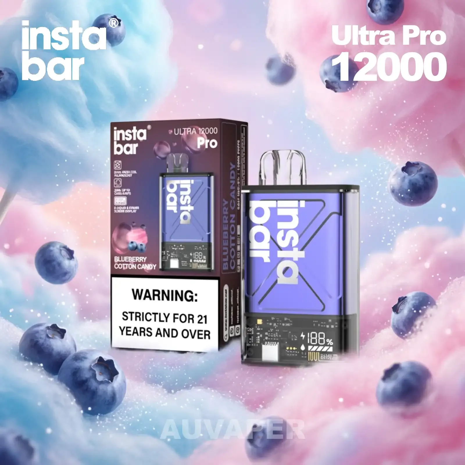 Blueberry Cotton Candy InstaBar Ultra Pro