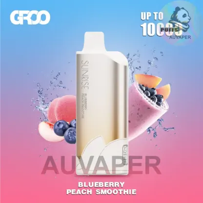 Blueberry Peach Smoothie GROO SUNRISE