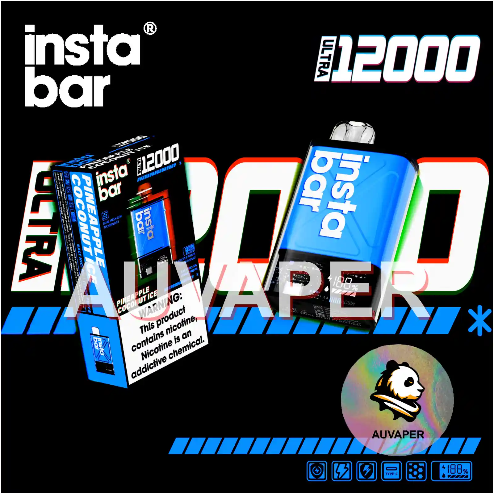 Bubble Gum Insta Bar Ultra-AUVAPER