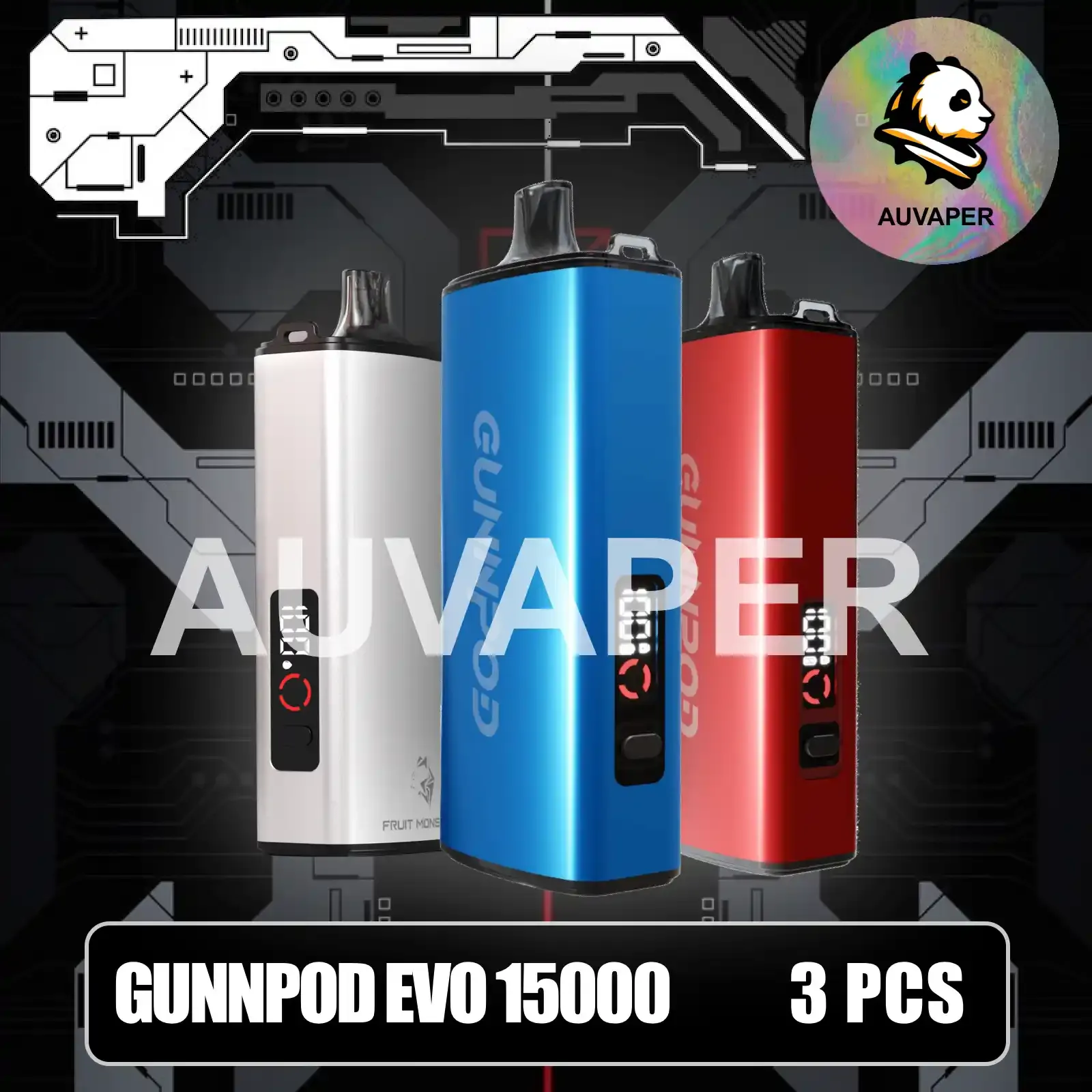 GUNNPOD EVO 3pcs-AUVAPER