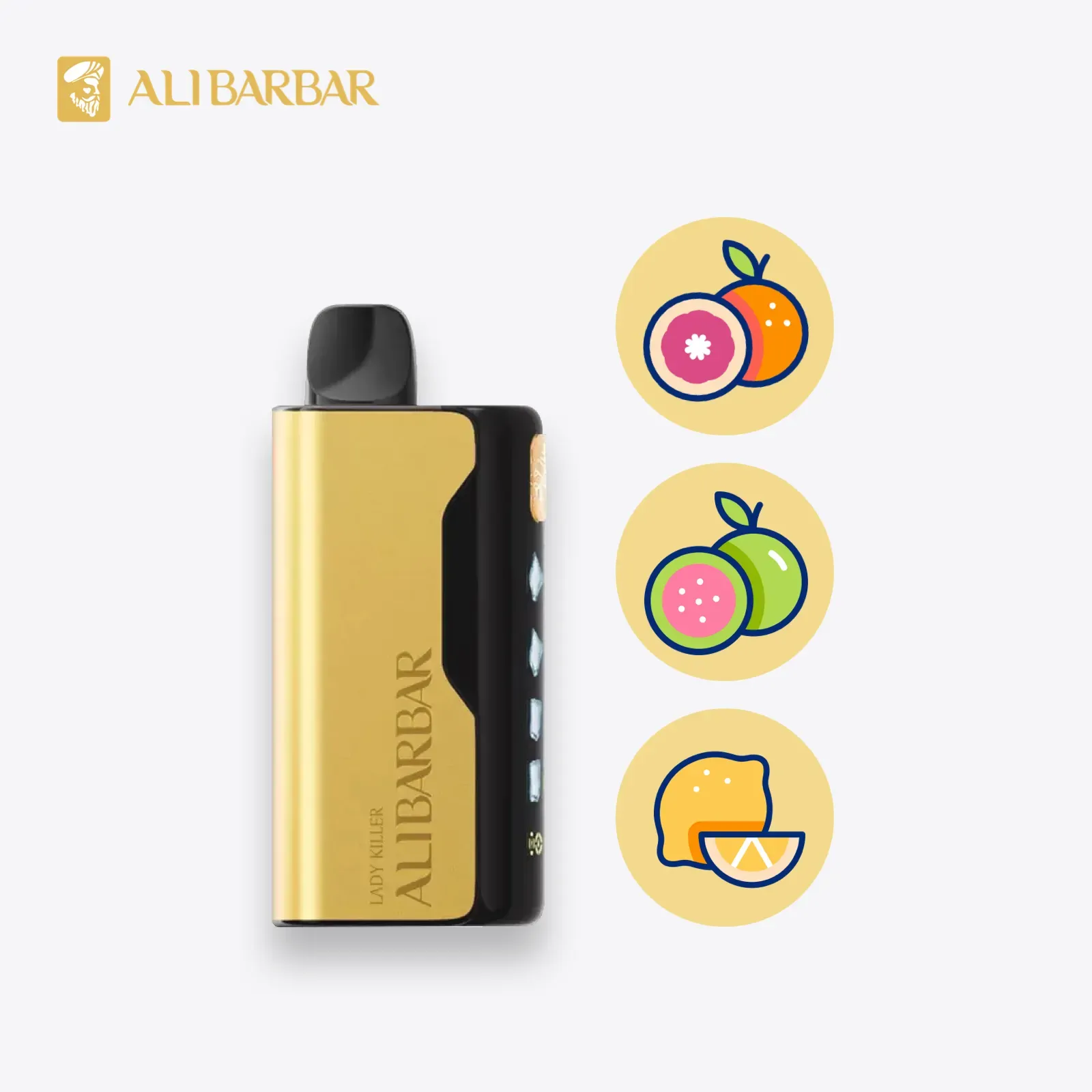 Grapefruit Guava lemon ice ALIBARBAR ICE ADJUST