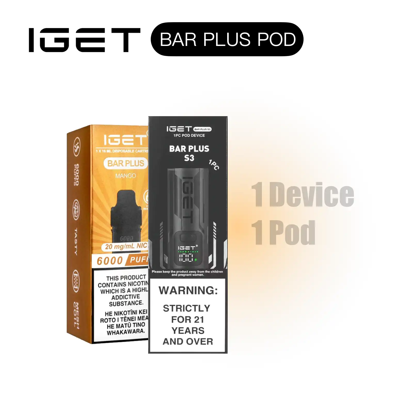 IGET BAR PLUS package