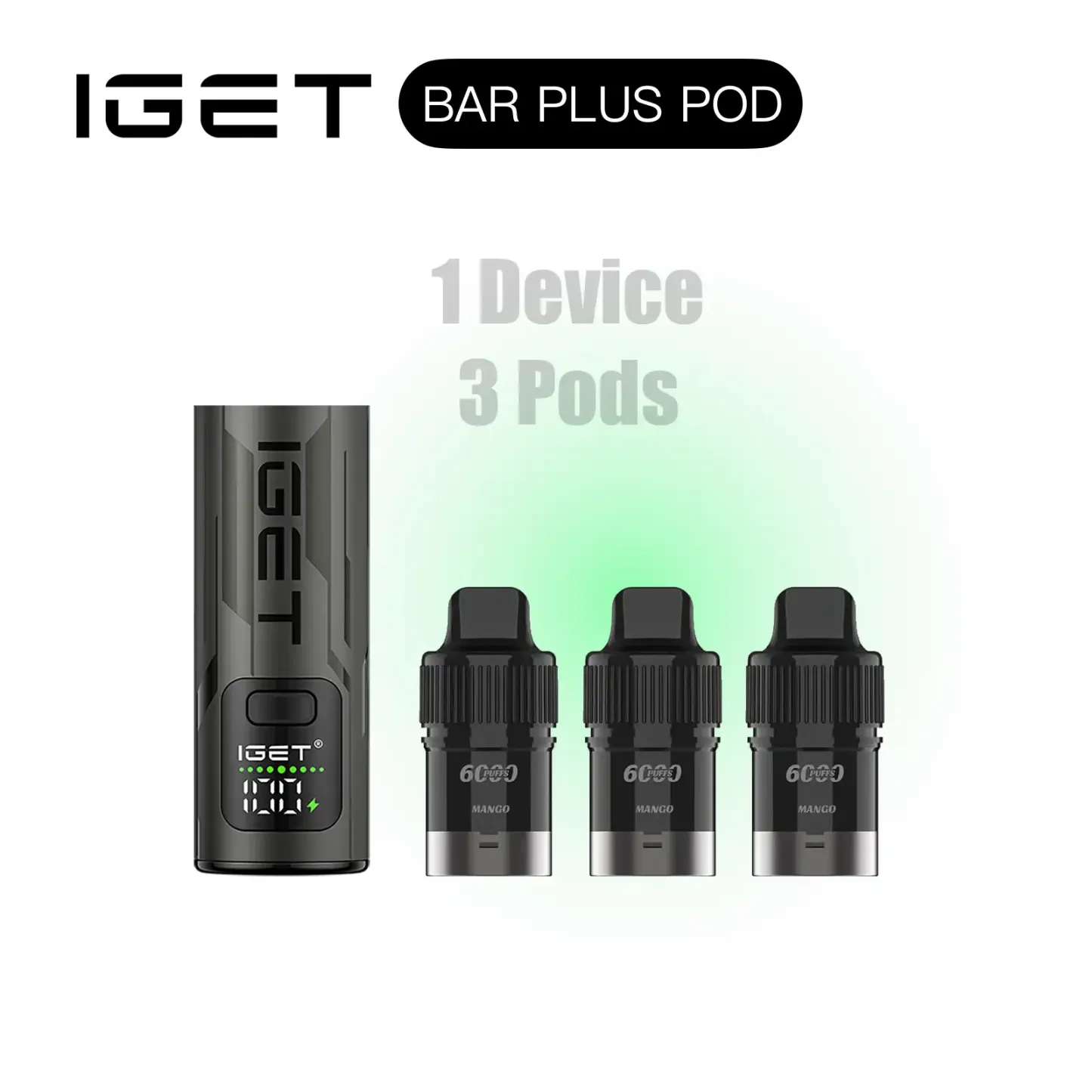 IGET BAR PLUS 1Kit+3Pods