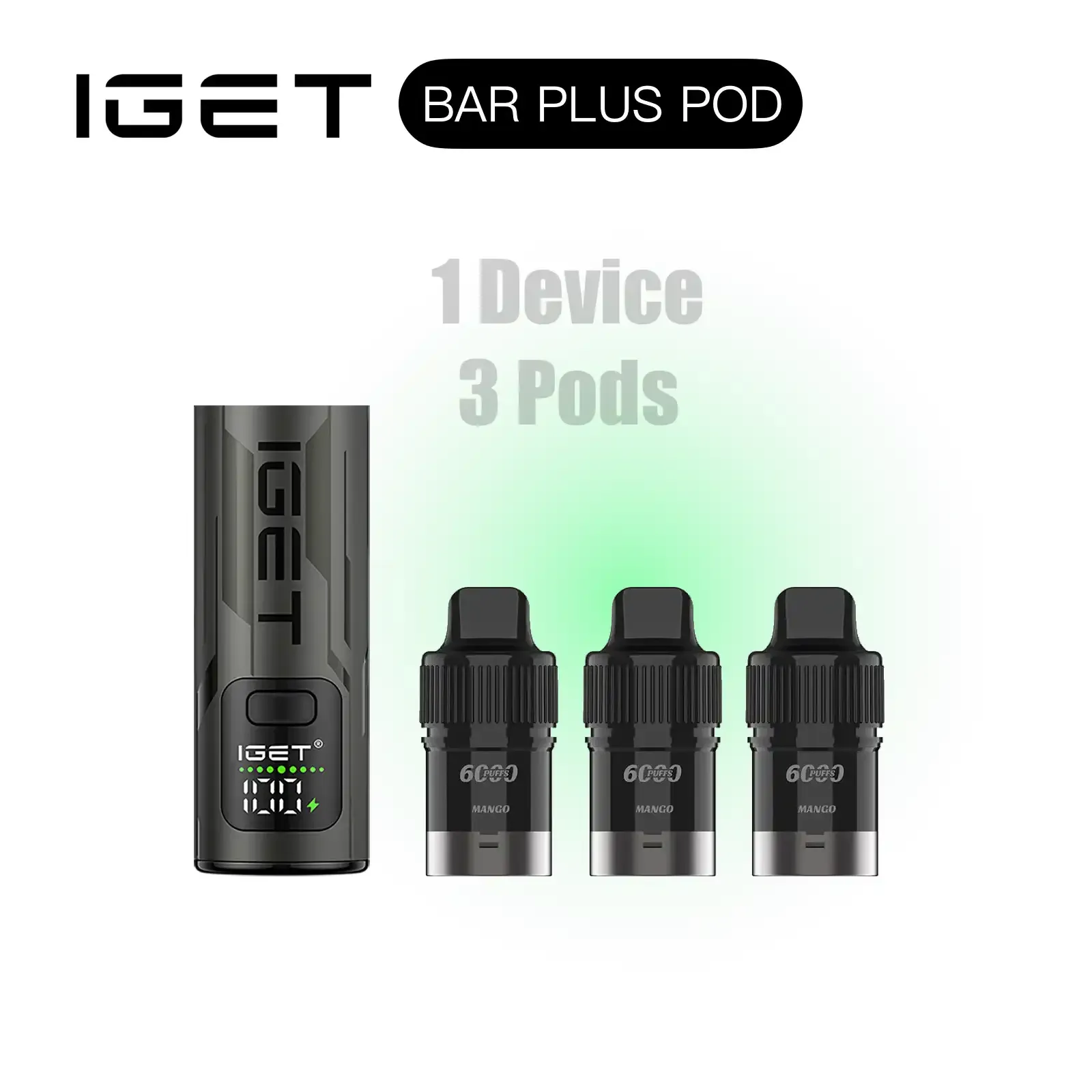 IGET BAR PLUS 1Kit+3Pods