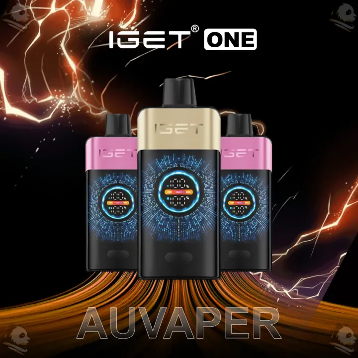 IGET One 12000 puffs disposable vape with LED display and turbo mode