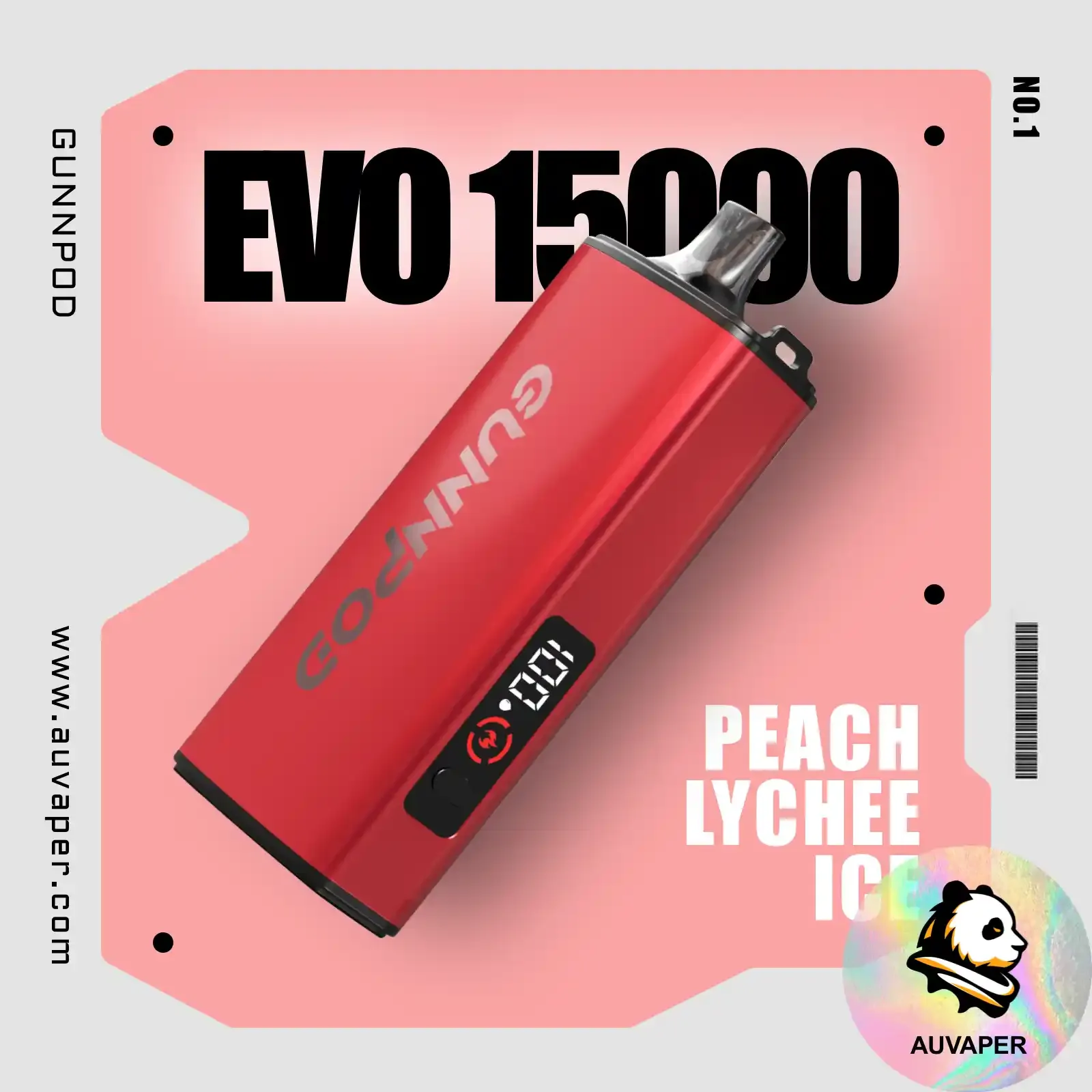 Peach Lychee Ice Gunnpod Evo-AUVAPER