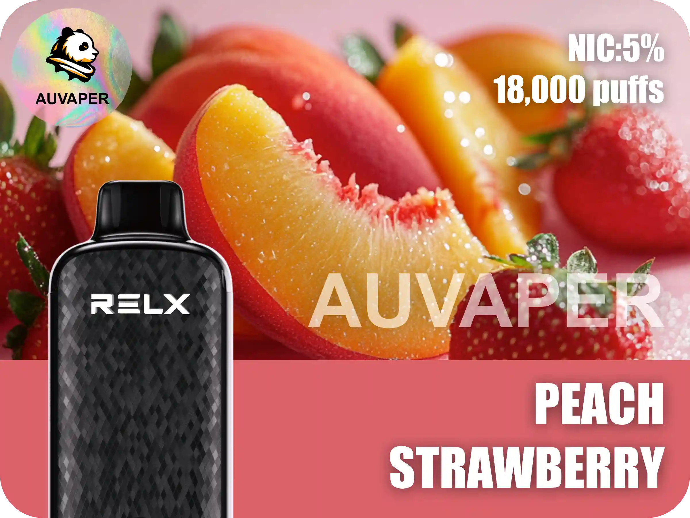 Peach Strawberry Relx Sparta-AUVAPER