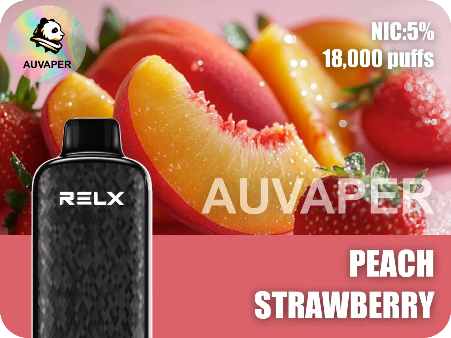 Peach Strawberry Relx Sparta-AUVAPER
