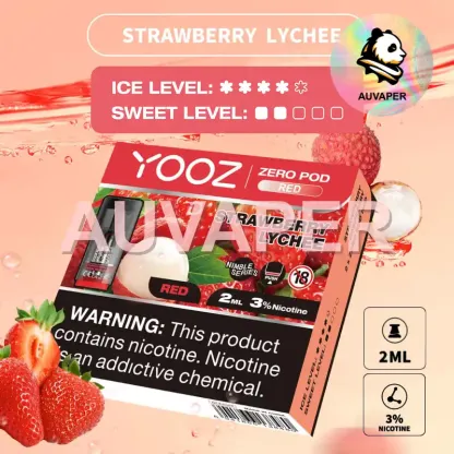  Strawberry Lychee Zero Pod(2per box)-AUVAPER