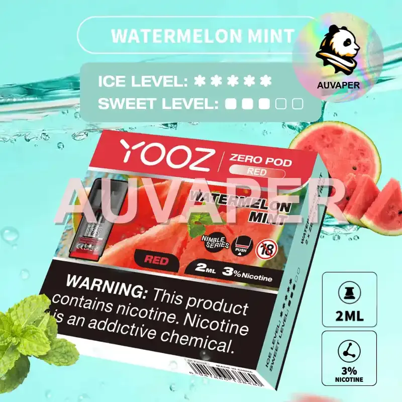  Watermelon Mint Zero Pod(2per box)-AUVAPER