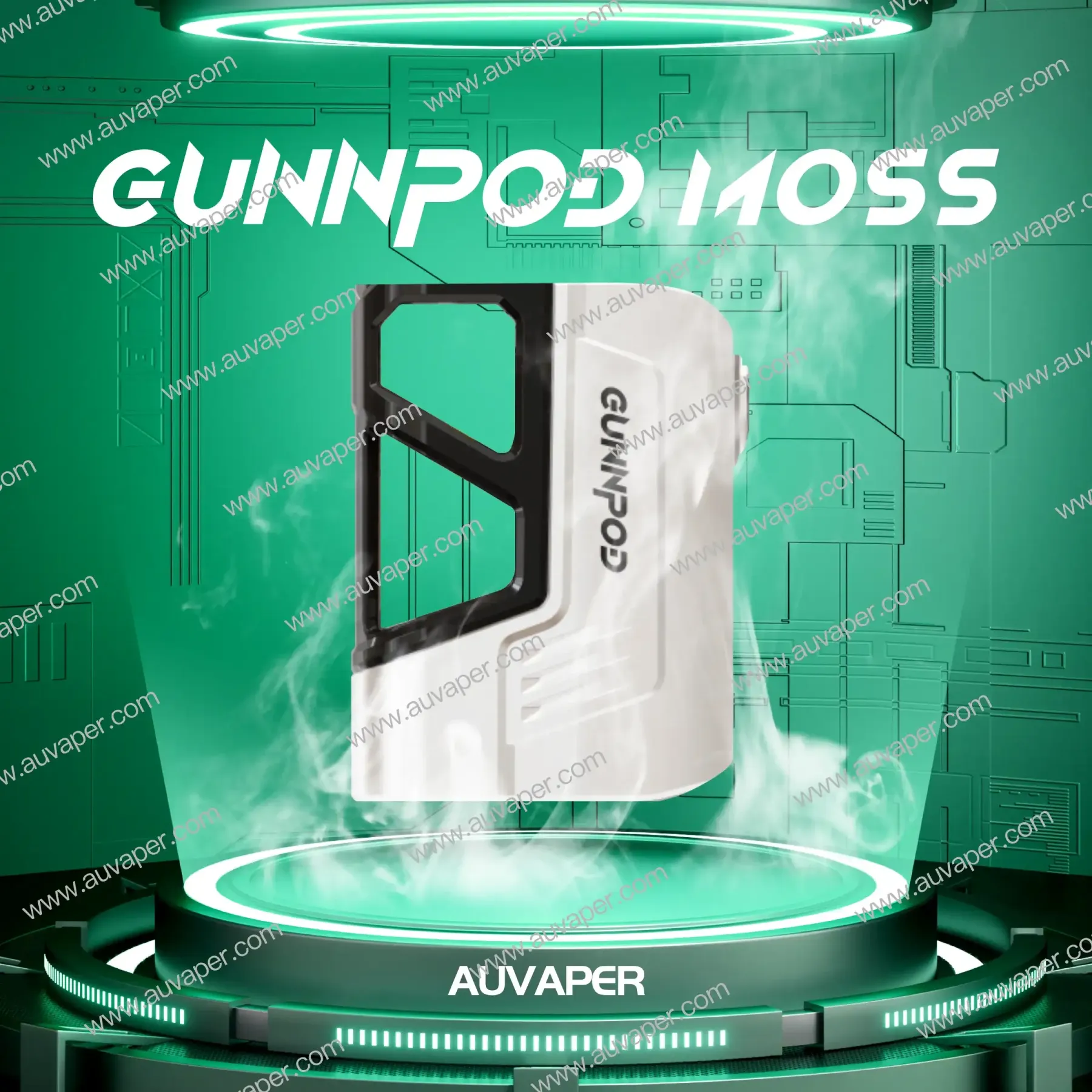 White Gunnpod Moss Kit[No pod]-AUVAPER