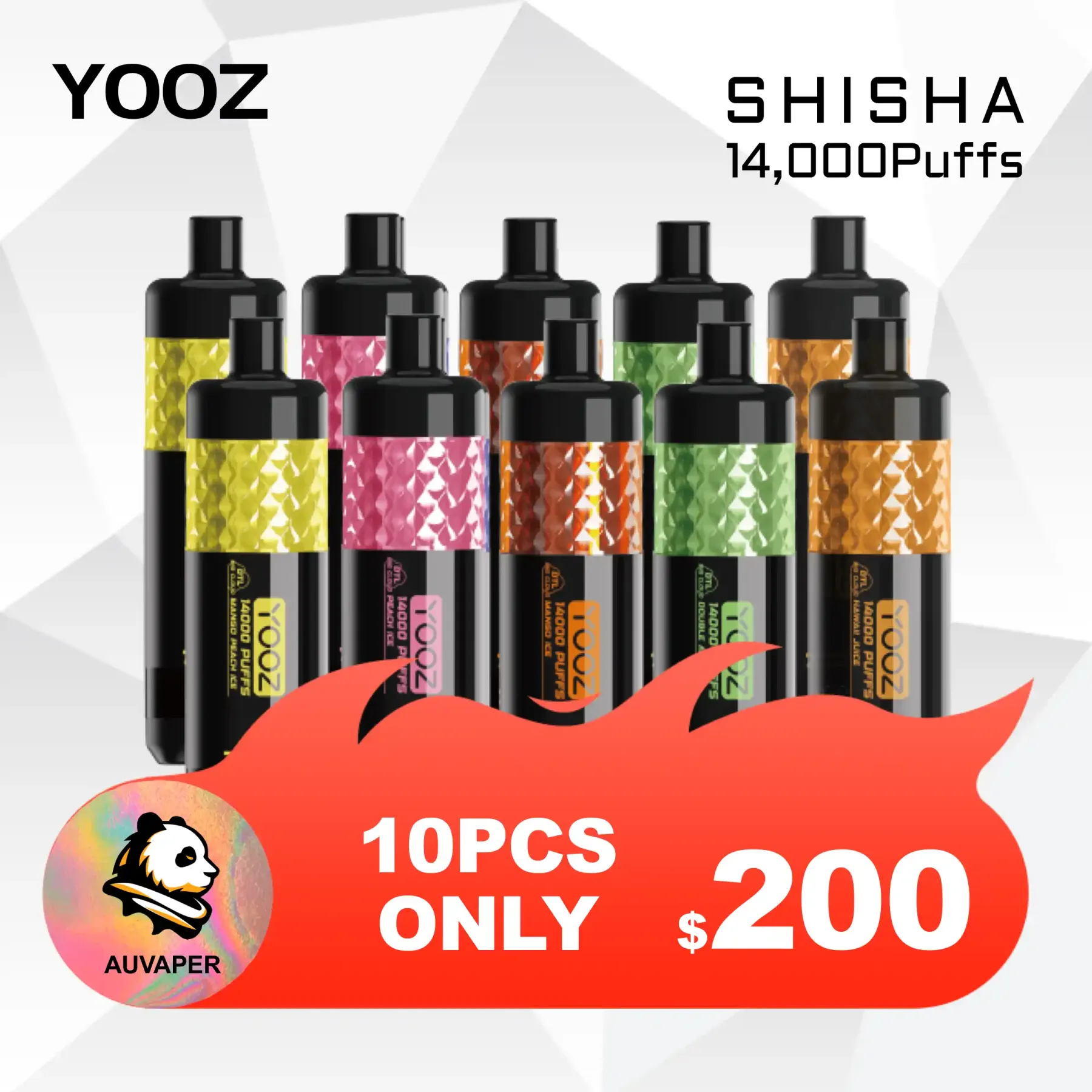 YOOZ SHISHA 10pcs-AUVAPER