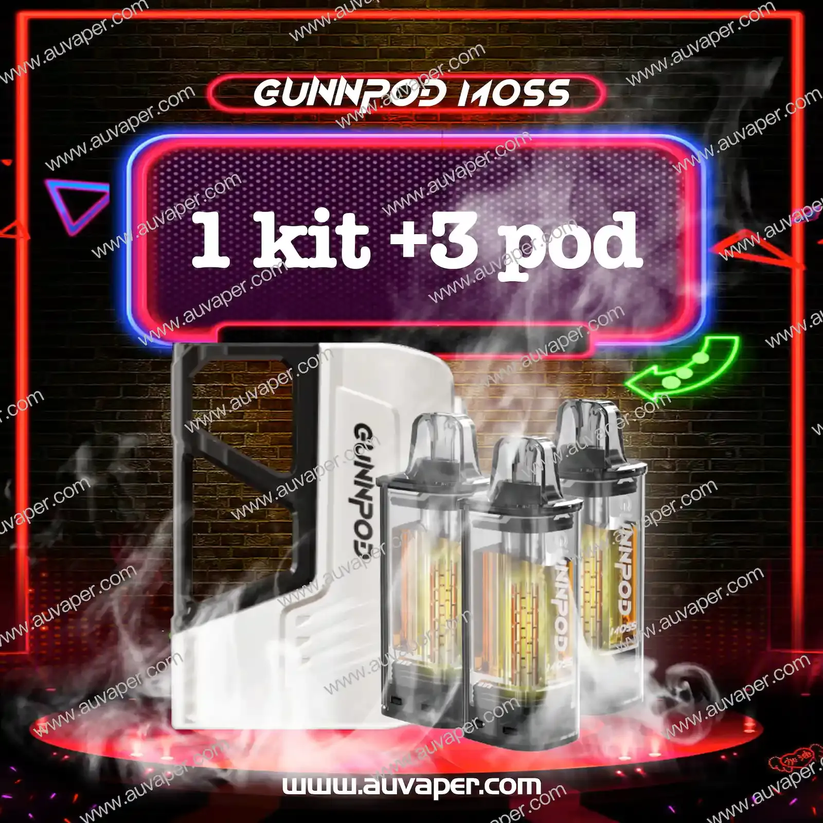 GUNNPOD MOSS Packages：1kit+3POD-AUVAPER