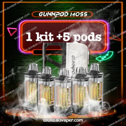 GUNNPOD MOSS Packages：1Kit + 5POD-AUVAPER