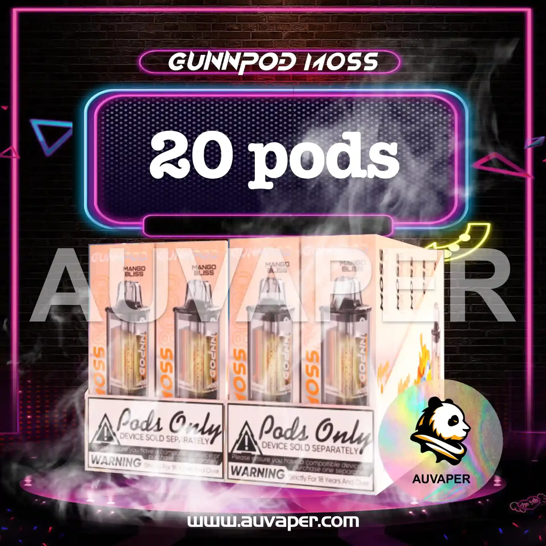 GUNNPOD MOSS Packages: 20POD-AUVAPER