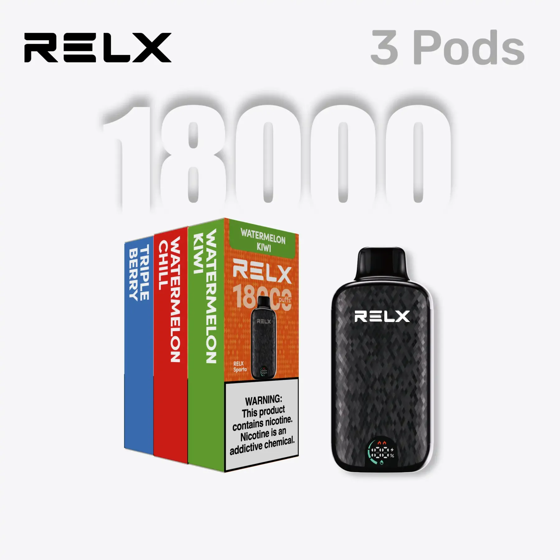RELX SPARTA 3 pcs