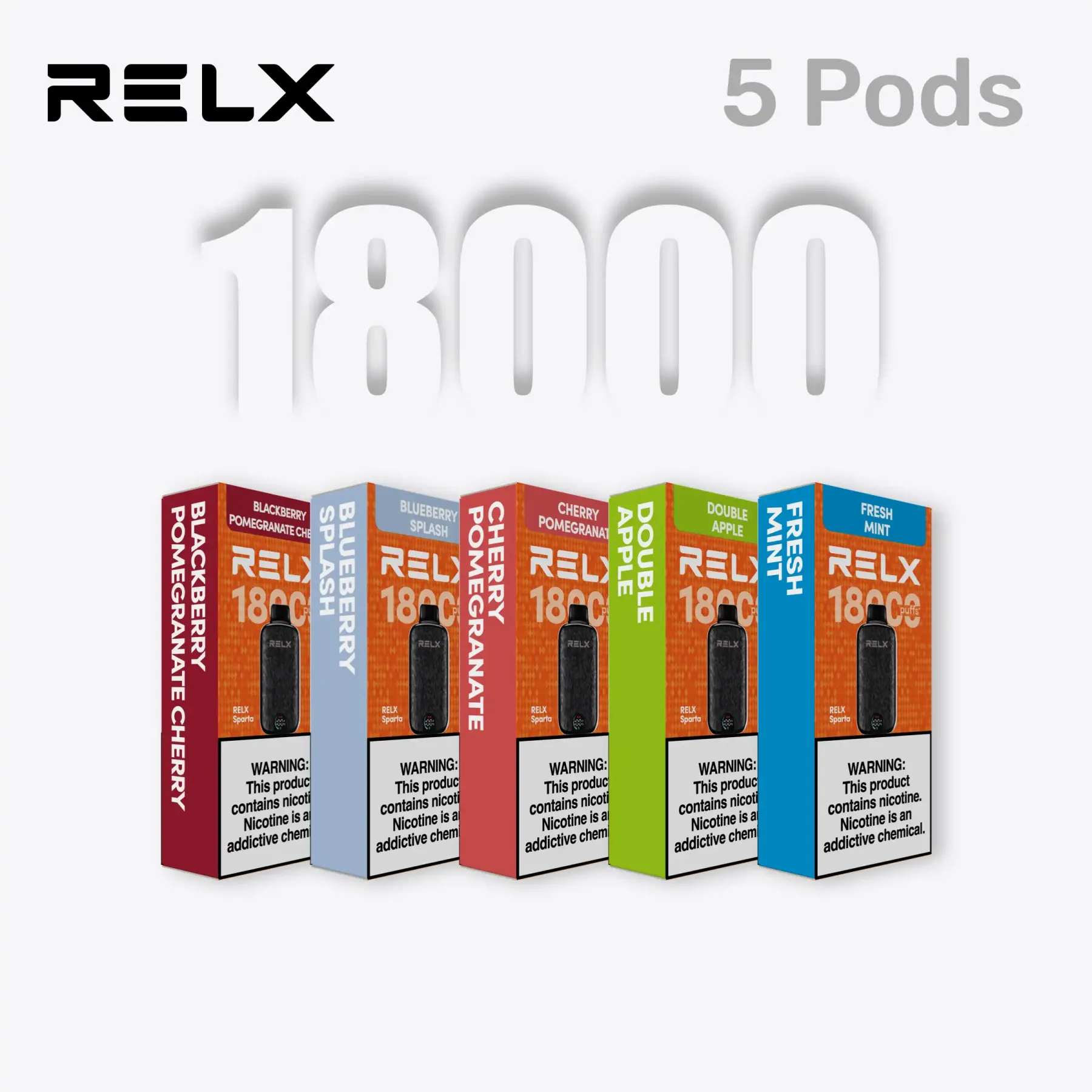 RELX SPARTA 5 pcs