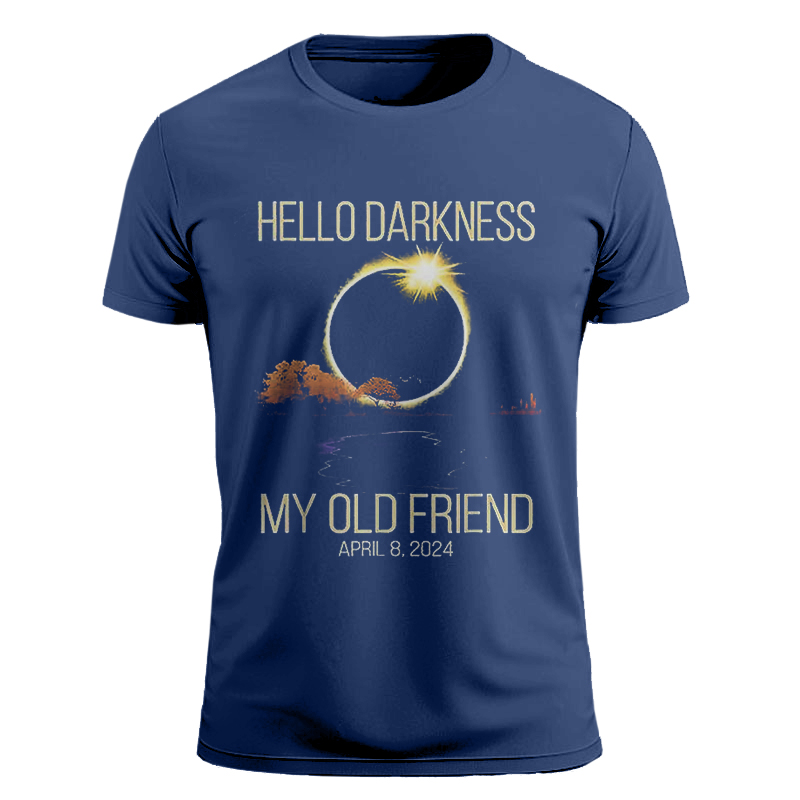 hello darkness my old friend Vintage Street Style Men's 3D Print T shirt