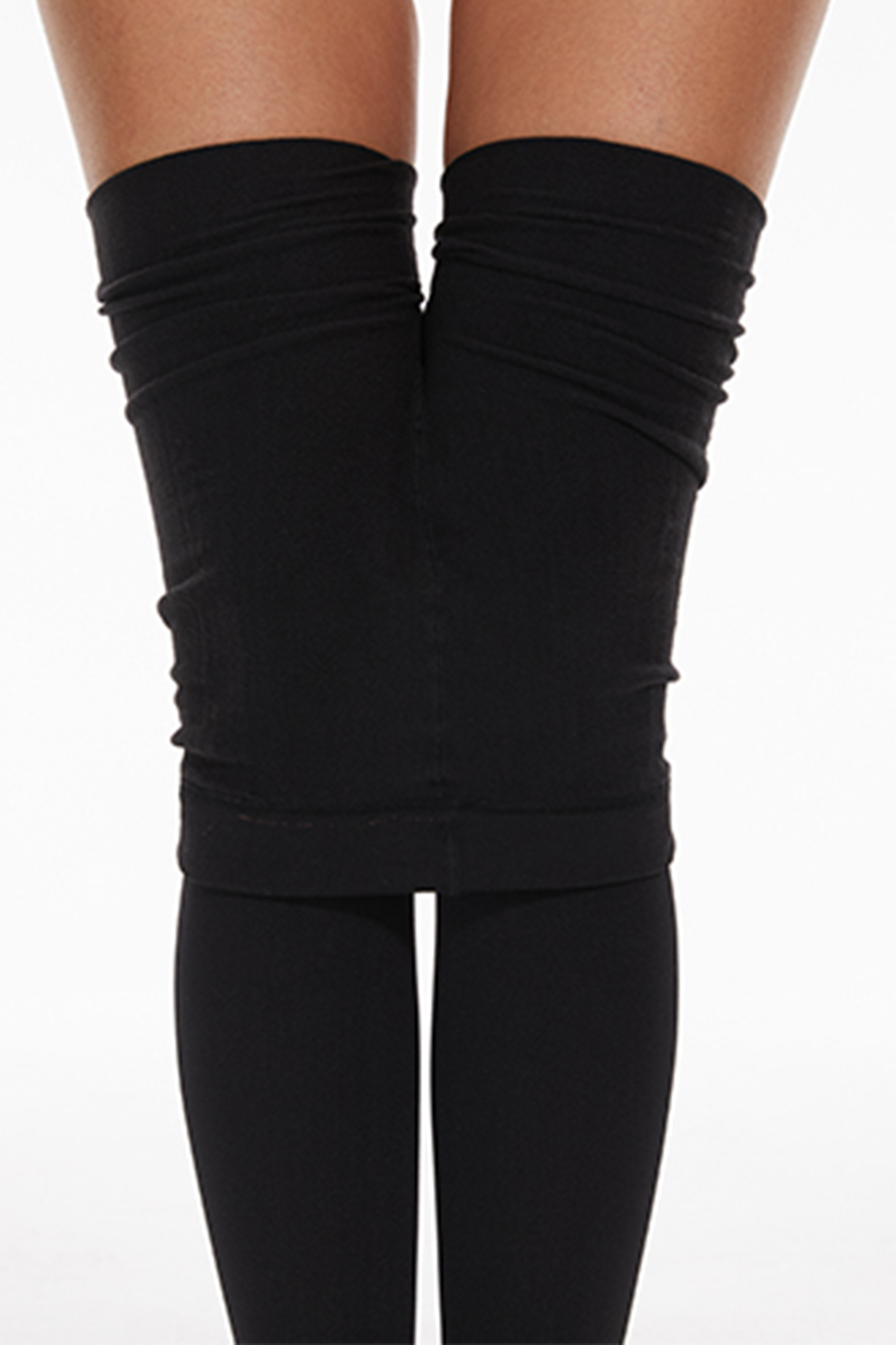 2 Pack Women's Fleece Lined Tights Winter Warm 100 Den Opaque High Wist pantyhose