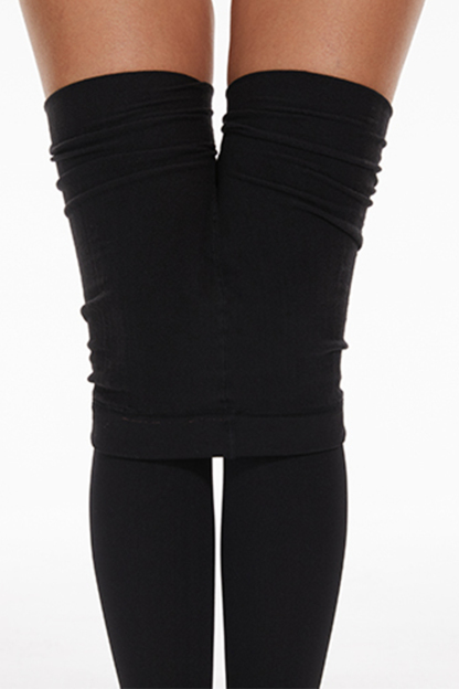 2 Pack Women's Fleece Lined Tights Winter Warm 100 Den Opaque High Wist pantyhose