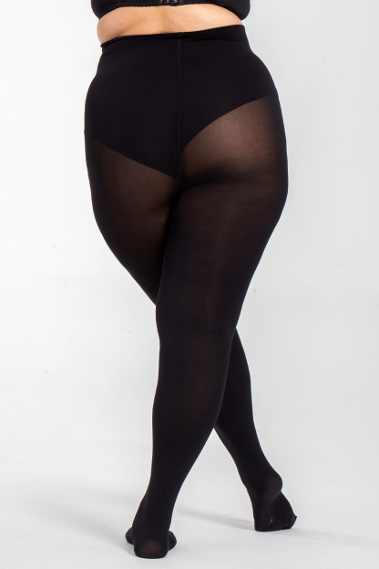  2 PACK Women's Plus Size Opaque 80D Control Top Tights 