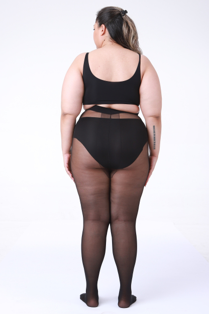  3-Pack Sheer Tights for Women – T-Crotch 40D Plus Size Pantyhose 