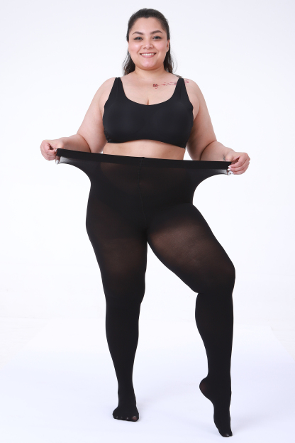 2 Pairs 70D Plus Size Opaque Tights 