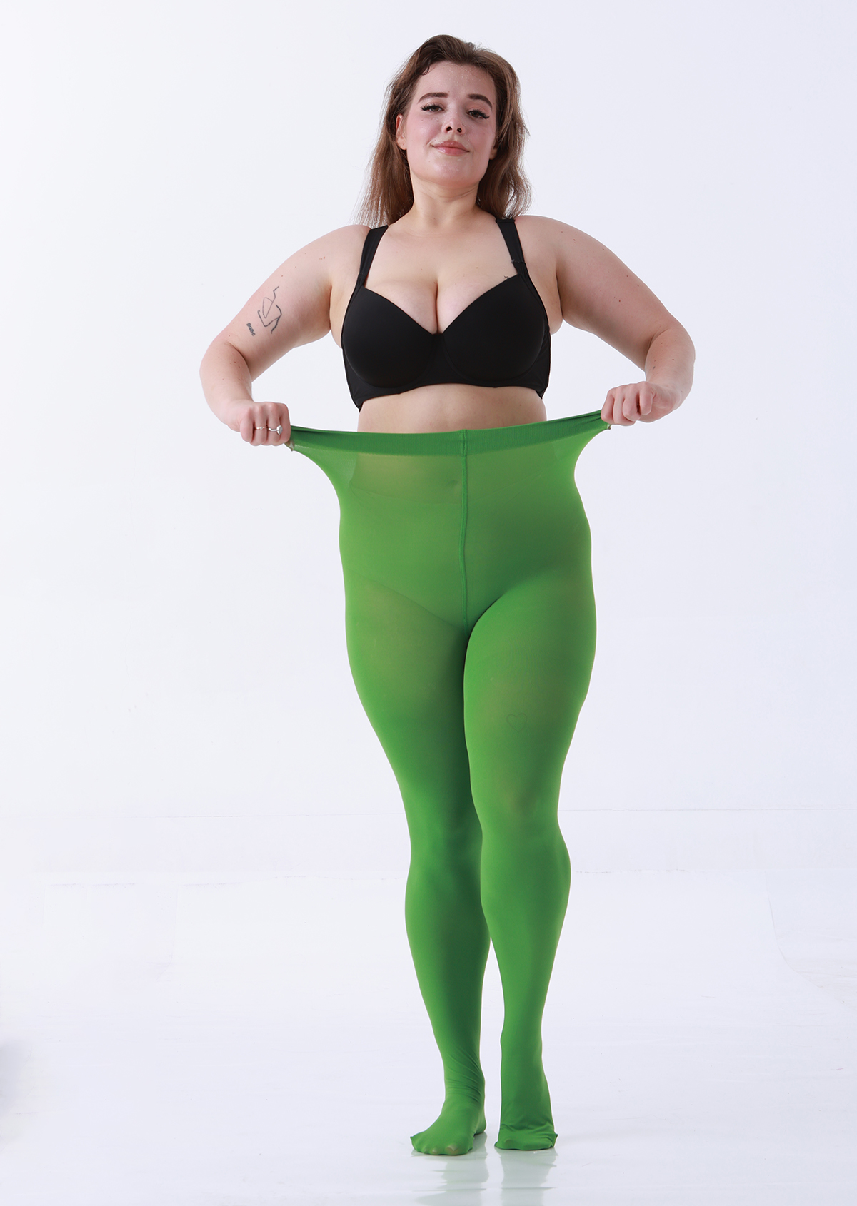  LADYFAN 2-Pack Plus Size Tights - 80D Opaque Black Pantyhose for Women-LADYFAN