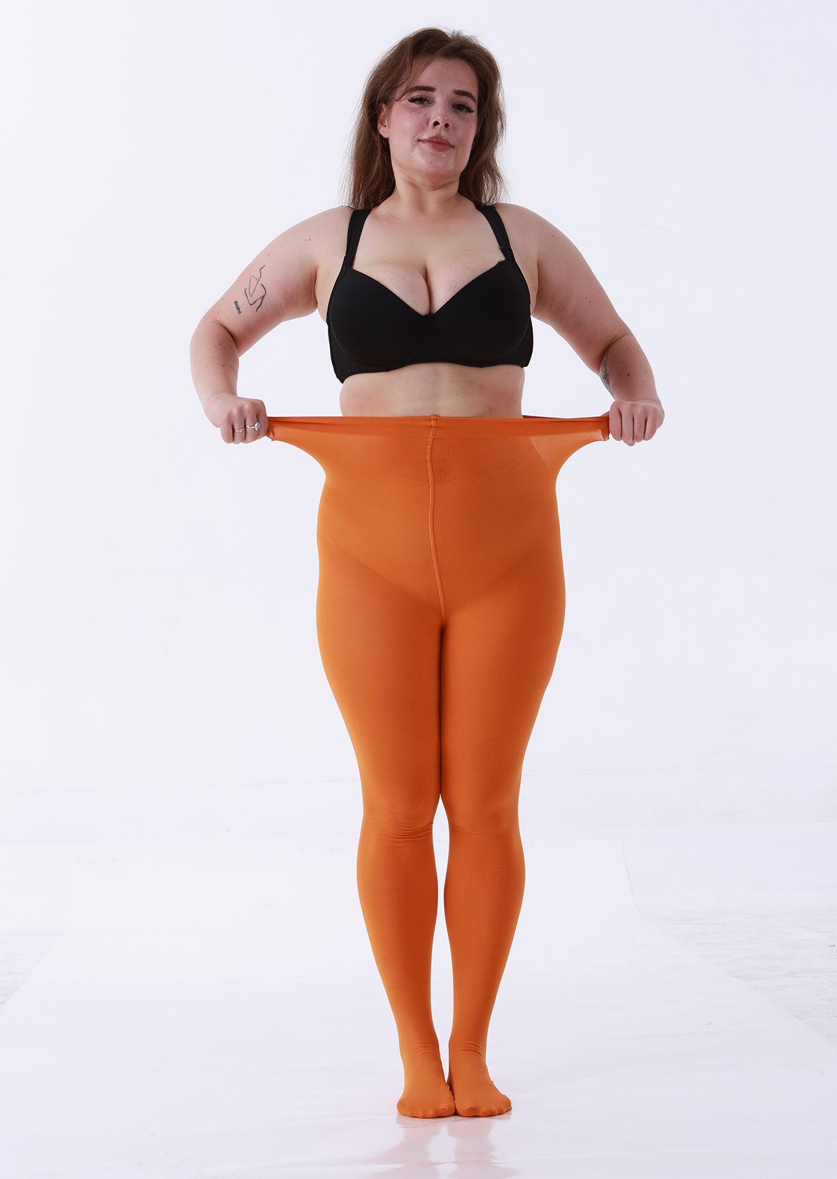  LADYFAN 2-Pack Plus Size Tights - 80D Opaque Black Pantyhose for Women-LADYFAN