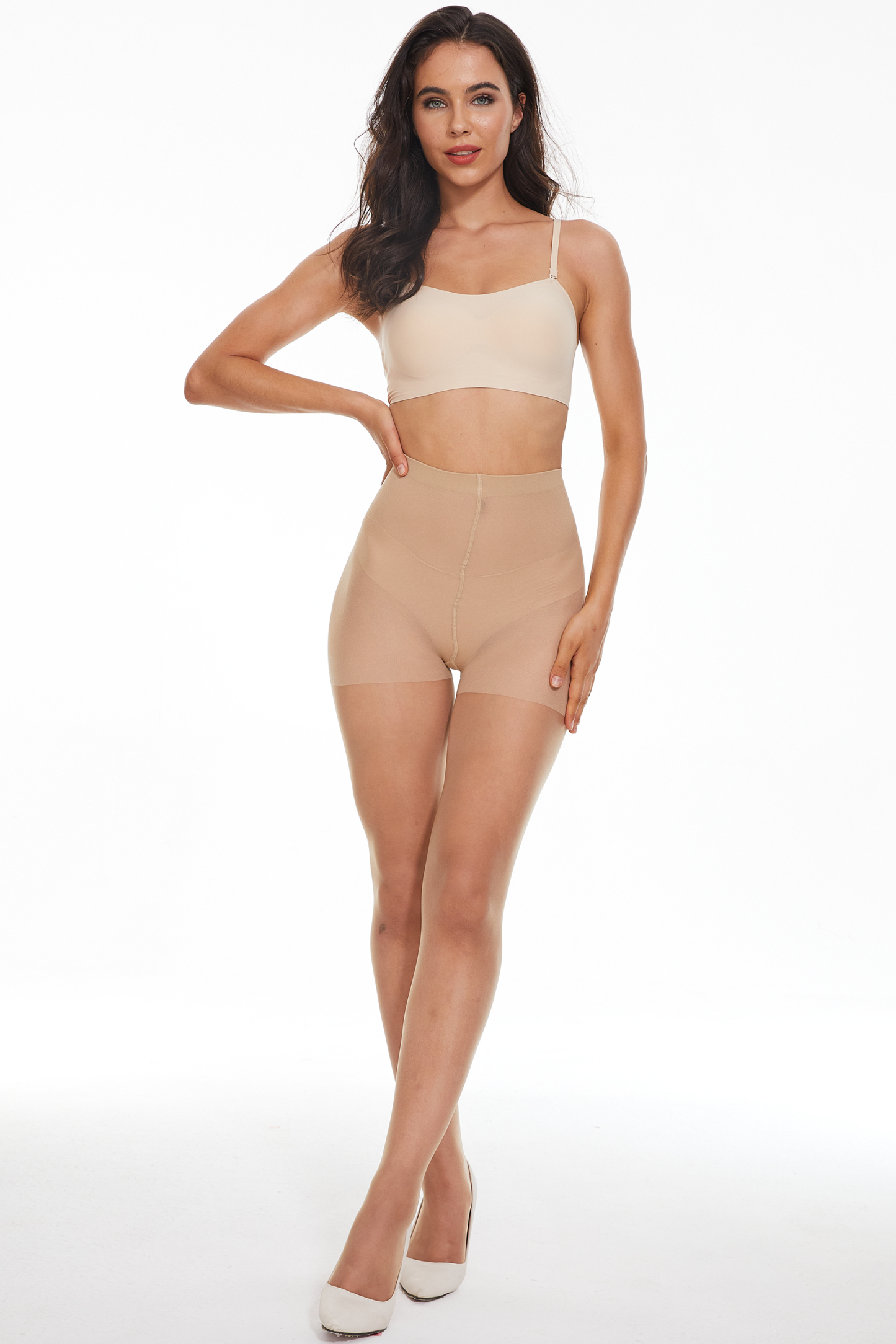 4 Pack Women's Sheer Tights 20 Denier Ultra transparent Control Top Pantyhose with Reinforced Toes