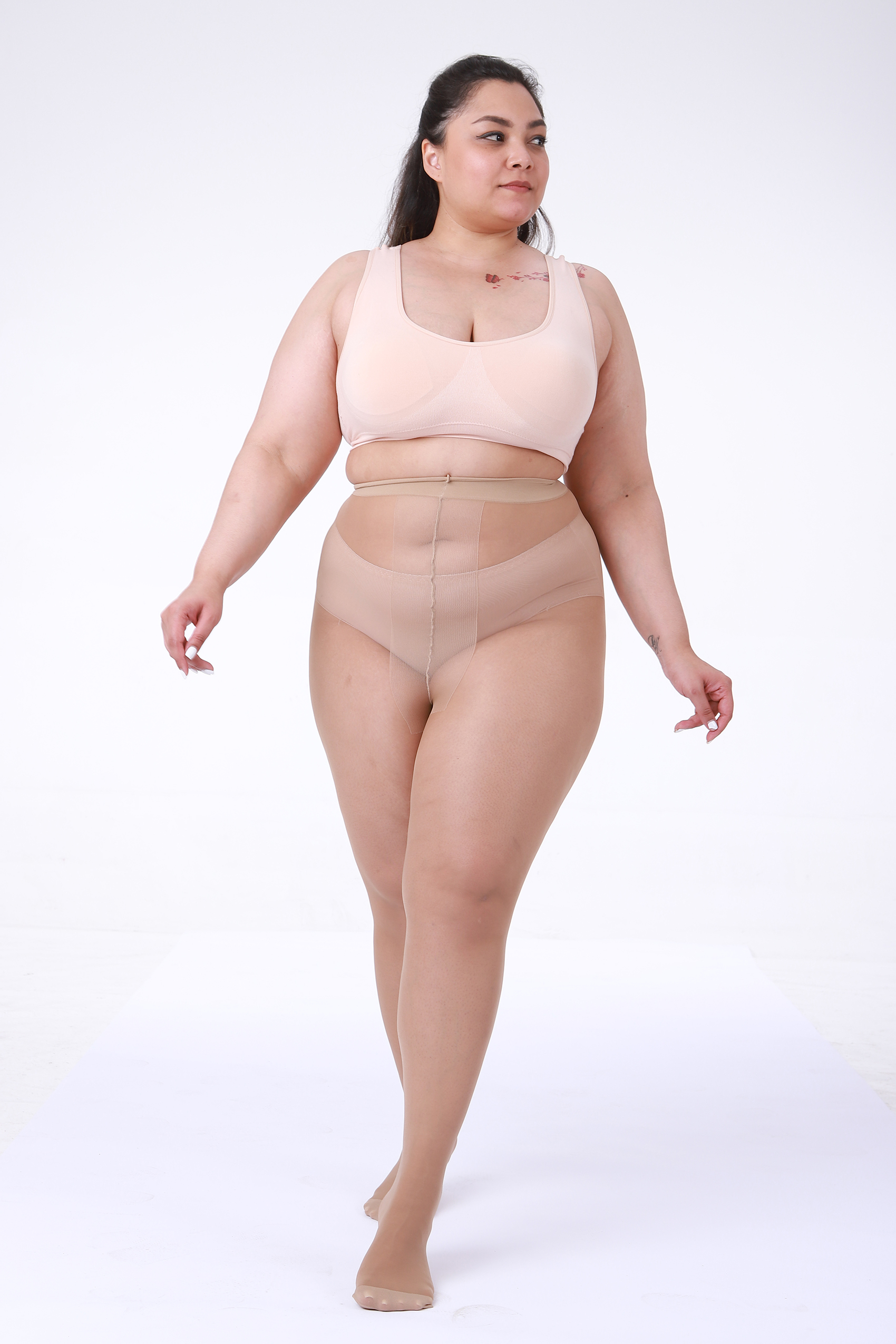  3-Pack Sheer Tights for Women – T-Crotch 40D Plus Size Pantyhose 