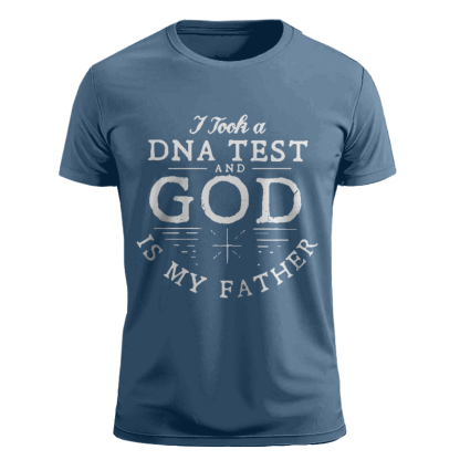Men's t-shirt | Fathers Day Mens Graphic Christian Letter Crew Neck 3D Print T-Shirt |Website-urchicz