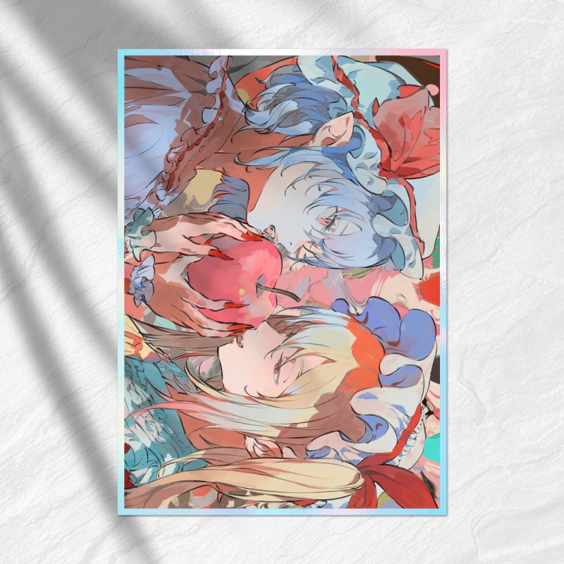 Shikishi with Rainbow-Edged Cardboard-Remilia&Flandre