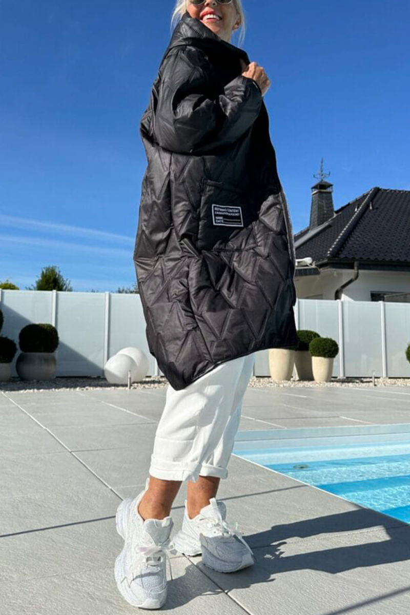 Womens Hooded Casual Coat