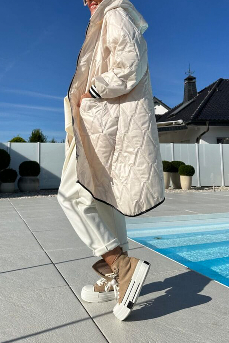 Womens Hooded Casual Coat