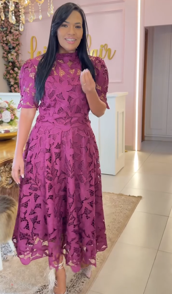 Women's Round Neck Hollow Dress