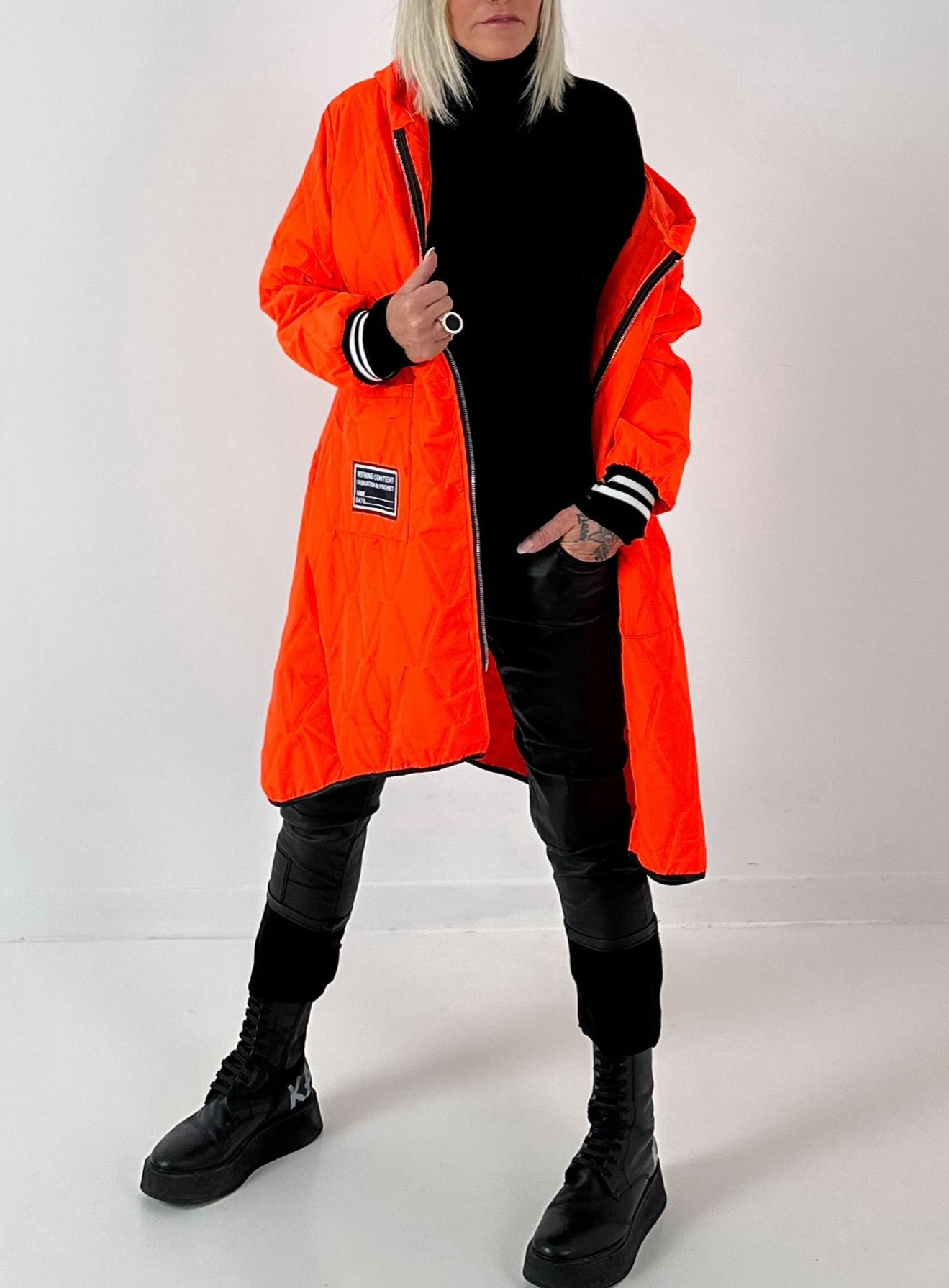 Womens Hooded Casual Coat