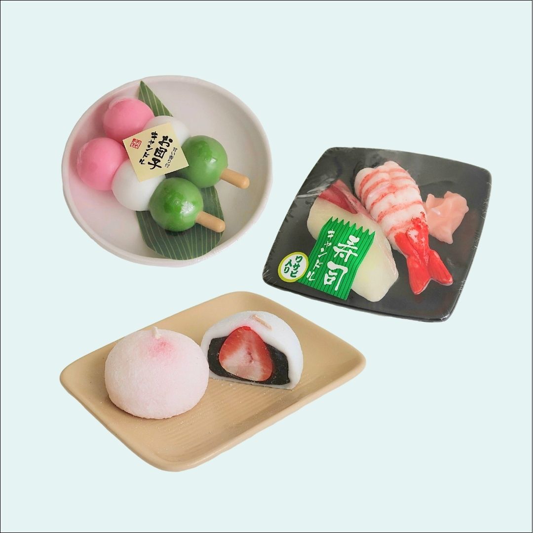 Authentic Japanese Dessert Decorative Candles – Set of 3 Designs-Cozyolo Home Decor & Candle