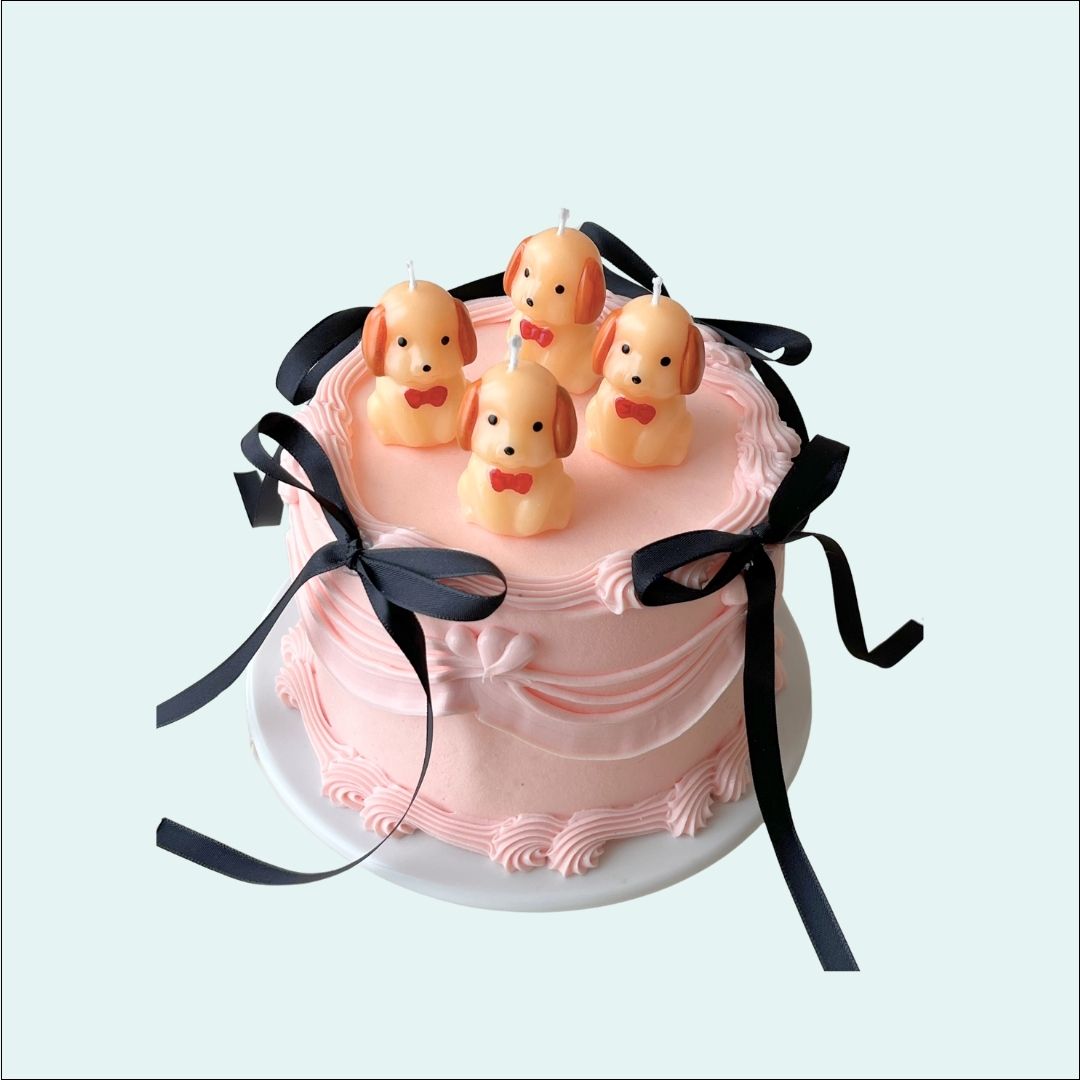 Bowtie Puppy Birthday Candles - 5 Pack-Cozyolo Home Decor & Candle