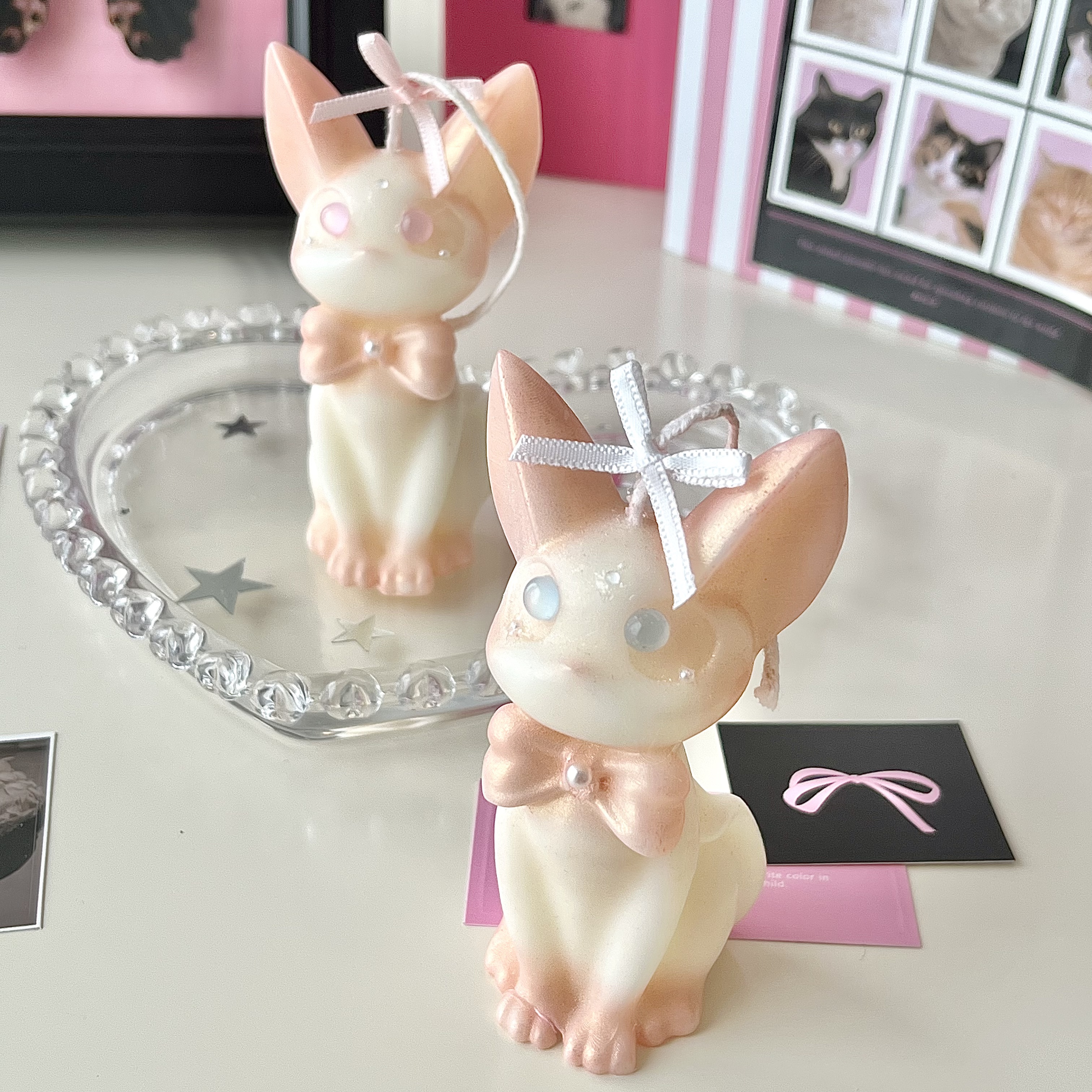 Glazy Eyes Glittery Cat Candle -Cozyolo Home Decor & Candle