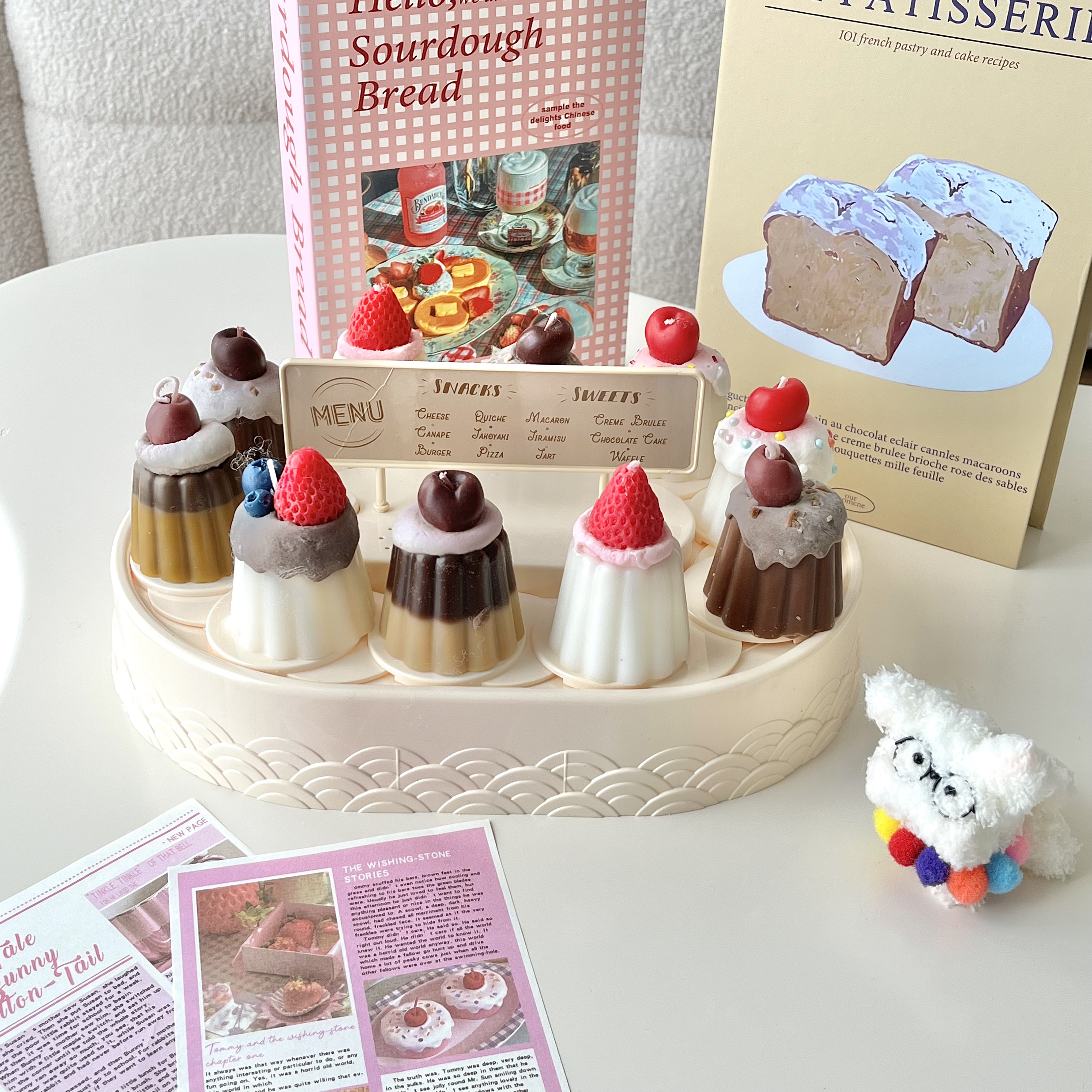 Handmade Canelé Cake Candles - 3/6 Packs-Cozyolo Home Decor & Candle