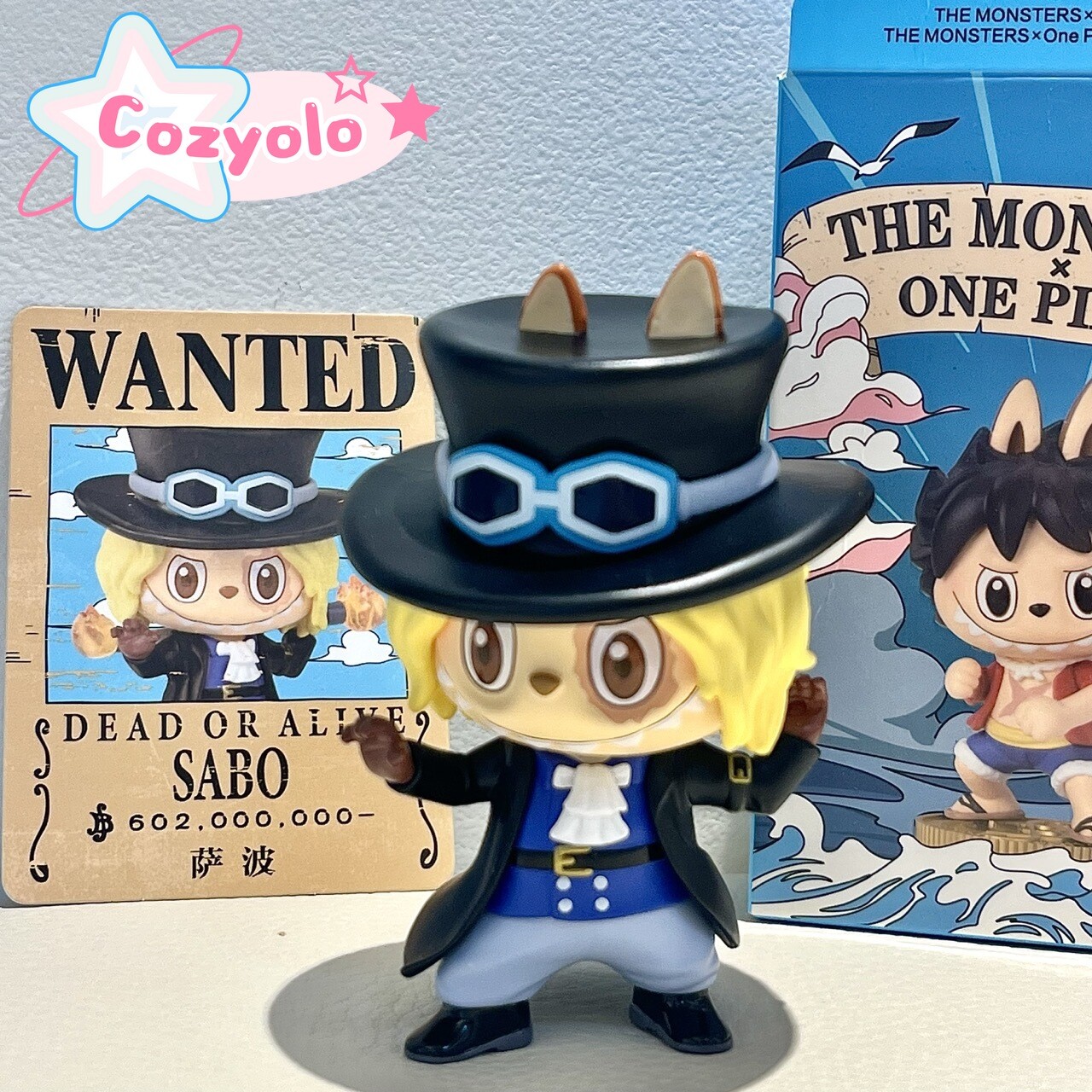 Pop Mart Labubu The Monsters x One Piece Series &#034;SABO&#034; Figure