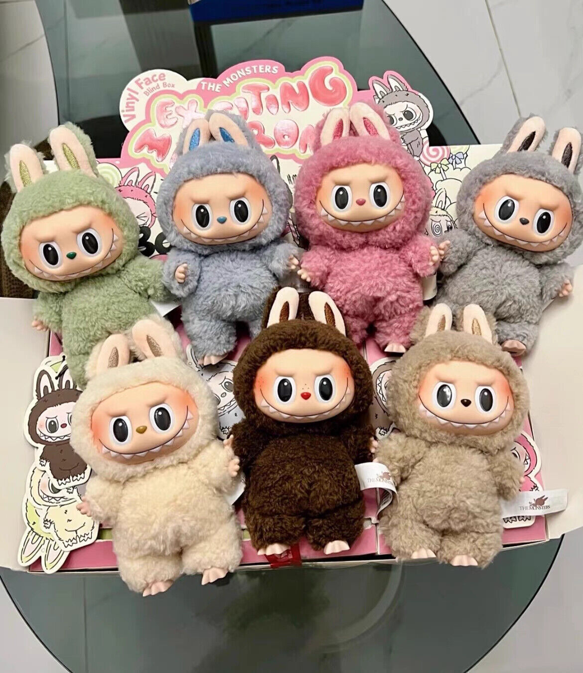 POP MART LABUBU The Monsters Exciting Macaron Pendant Plush Sealed Bag