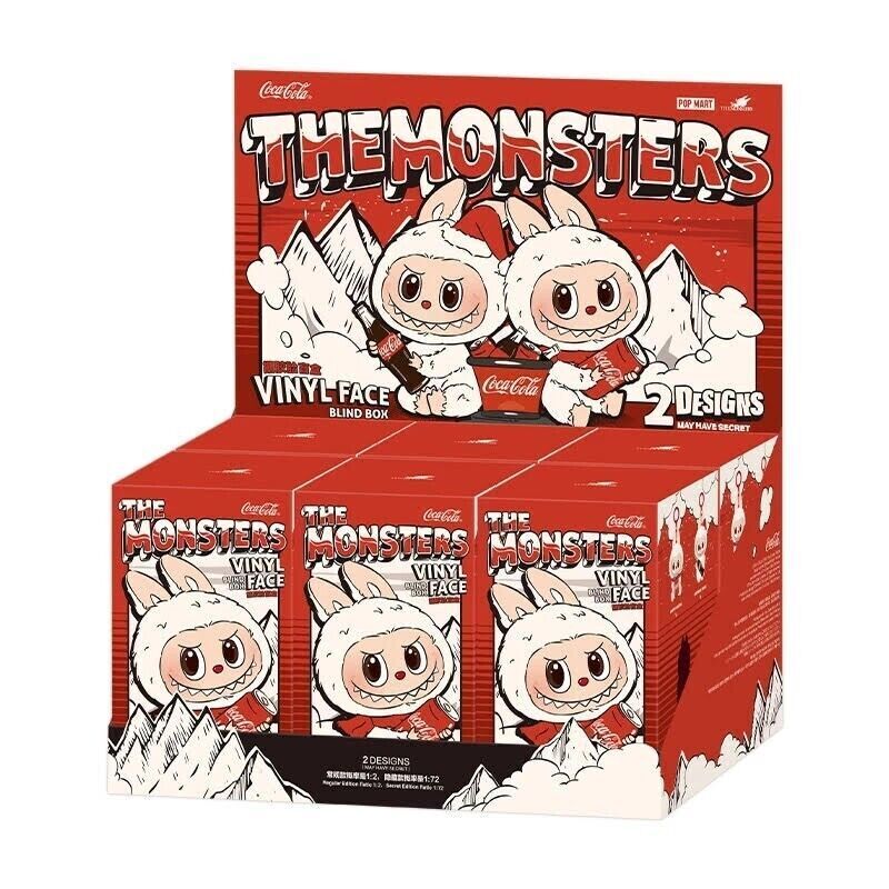 Authentic Pop Mart Labubu The Monsters Coca Cola Series Vinyl Face Sealed Box