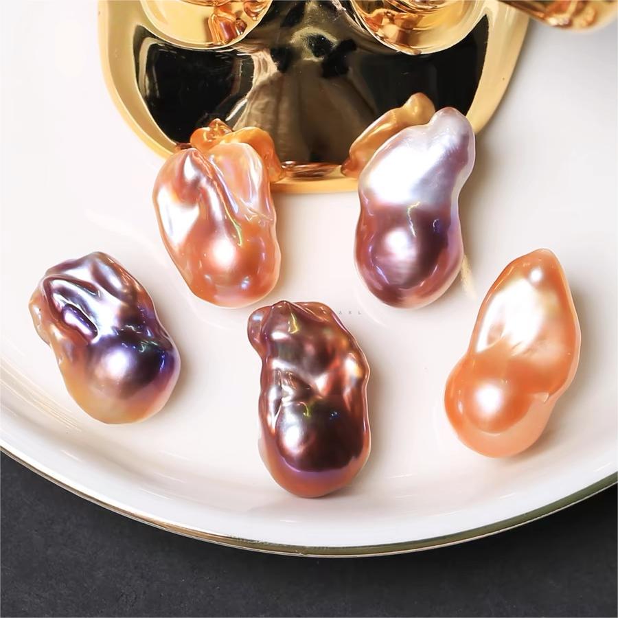 【Big Baroque Lover】Petal King (Baroque Shape Pearls 1 King+1 Petal +1 Edison) 