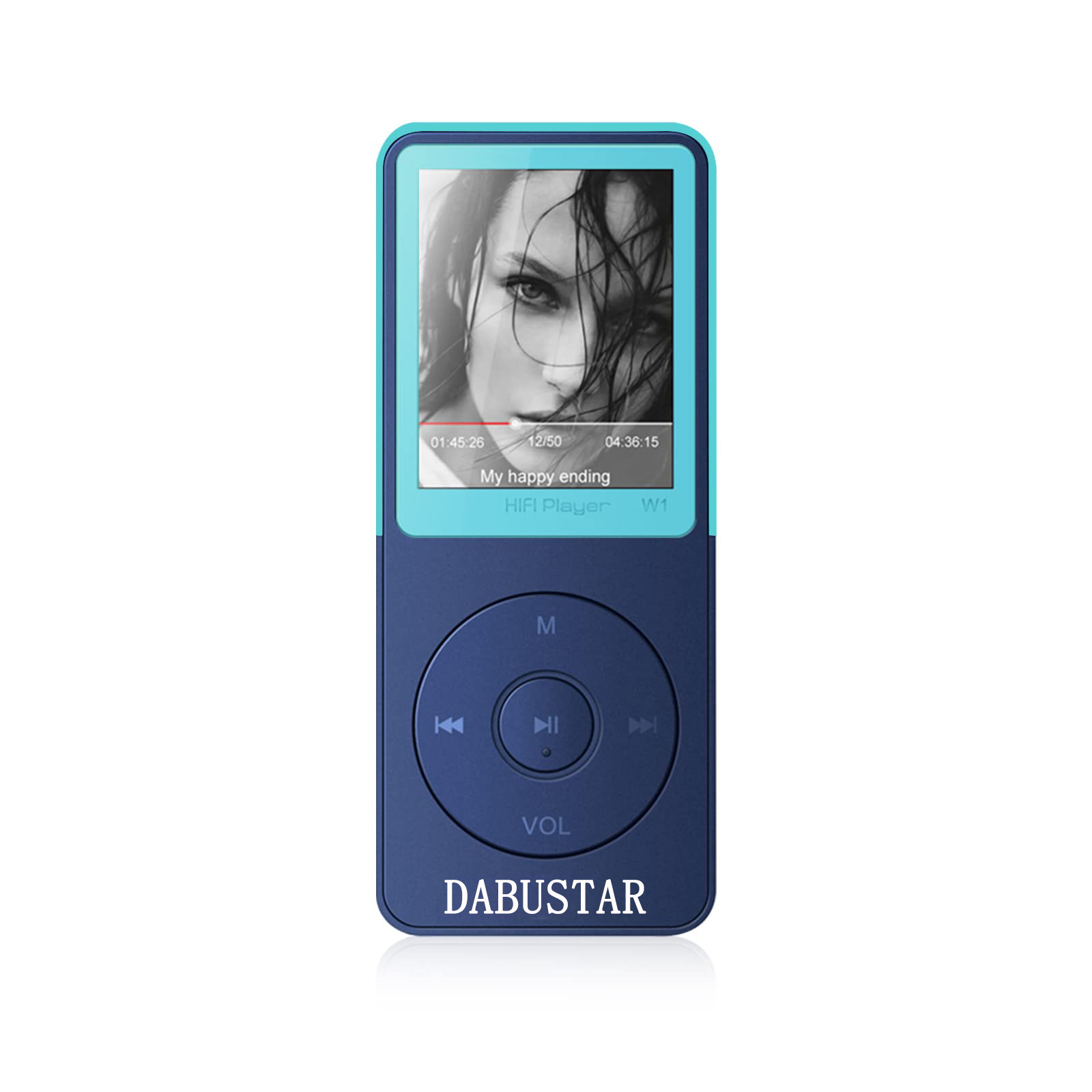 DABUSTAR Portable media players 72GB WiFi Mp3 Player with Bluetooth, TIMMKOO 4.0" Full Touch Screen Mp3 Mp4 Player with Speaker, Portable HiFi Digital Music Player with FM Radio,Recorder, Ebook,Clock, Browse